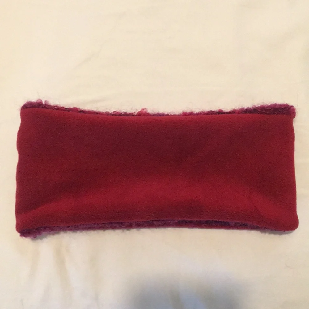 Mohair & fleece ear warmer headband 💕